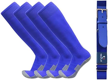 Thaplay Baseball/Softball Belt for Kids Boys Youth Men Women Adult (2 Pairs of Socks and Belt) With 2 Pairs Baseball socks