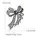 Bow Brooches for Women Rhinestone Pink Brooches Vintage Crystal Bowknot Lapel Pin Bow Brooch Wedding Accessories Fashion Birthday Jewelry