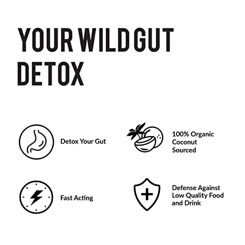 Wild Foods Activated Charcoal Capsules | 100% Organic Coconut Shells Active Tablets For Bloating Relief & Hangover Prevention | Lab Tested & Non-Gmo Detox Pills | Made In Usa (120 Capsules) #TOP6