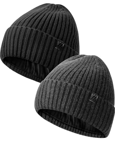 Bonnet d'hiver thermique en maille doublée haute densité