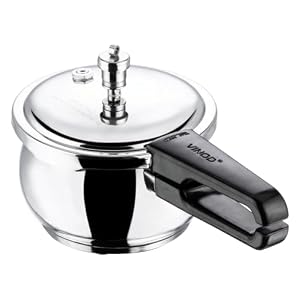 VINOD Belly Shape Stainless Steel Induction Pressure Cooker/Pressure Canner, Instant Pot multi cooker (1.5 Litres)