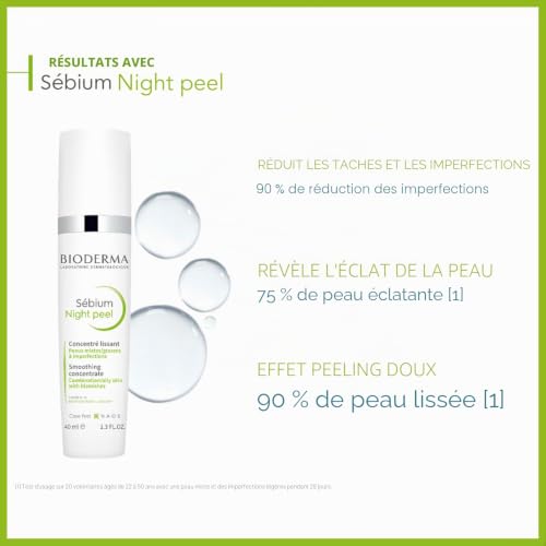 Bioderma sébium night peel concentré lissant 40ml - vue 3
