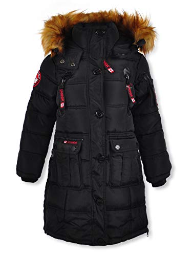 CANADA WEATHER GEAR Women's Long Puffer, Black, L