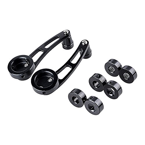 4X Set Of Black Billet Manual Door Handle Cranks Window Winder Compatible With Ford Dodge #TOP4