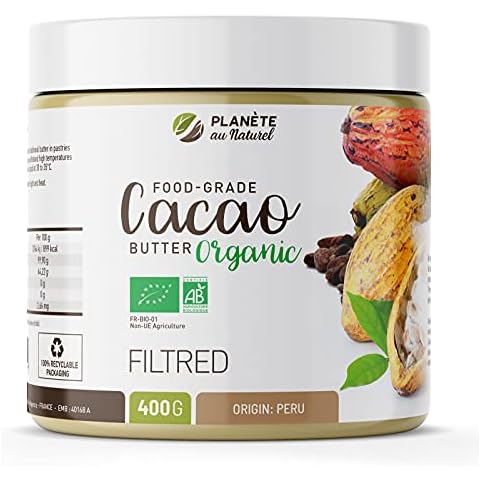 Cocoa Butter 400g - Certified Organic - 100% Natural Cover