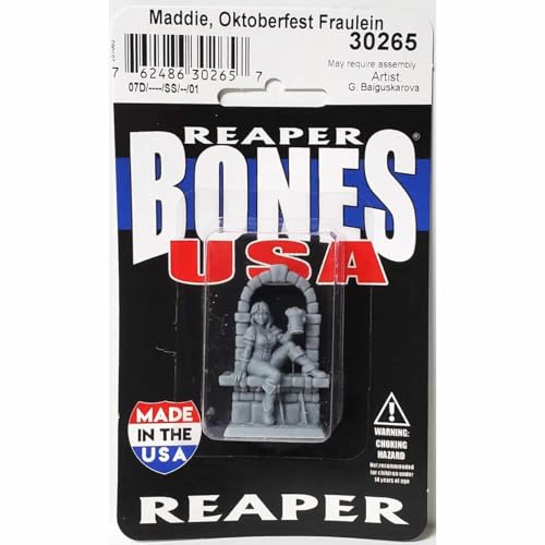Reaper Maddie Oktoberfest Fraulein Miniature Figure 25mm Heroic Scale Bones USA Miniatures