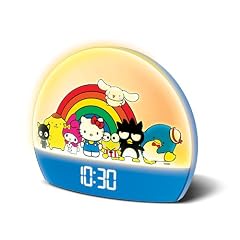 Hello Kitty and Friends Sunrise Alarm Clock Multicolor Lights, USB Charging, LED Display, and Hello Kitty and Friends Sunrise Alarm Clock Multicolor Lights, USB Charging, LED Display, and item