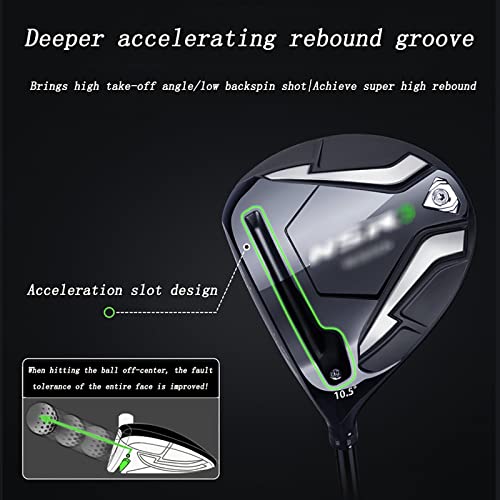Juego-de-Golf-de-12-Piezas-para-Zurdos-Juegos-completos-de-Palos-de-Golf-para-Hombres-Eje-de-Acero-al-Carbono-de-Grafito-Profesional-para-Palos-de-Golf-con-Bolsa-de-Ruedas