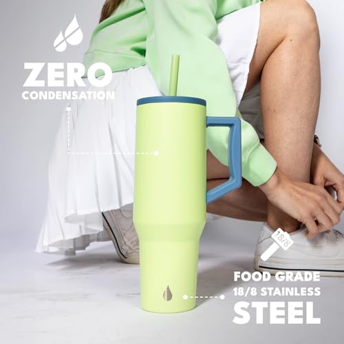 Image of Elemental Spill Proof 40oz Insulated Tumbler with Handle & Straw Travel Mug