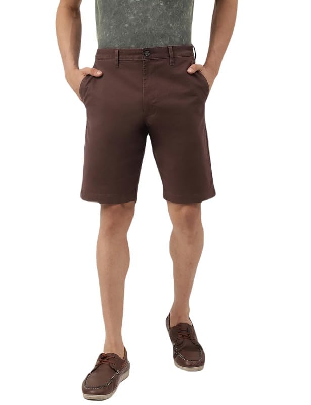 marks & spencer Cotton Mix Plain Regular Fit Shorts-picture-11