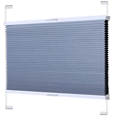 Persianas celulares opacas sin cordones, plisadas de arriba hacia abajo, para puertas de oficina en casa, cortinas térmicas impermeables (105 x 180 cm)