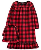 Carter's Toddler Girls 2-Pk. Buffalo-Check Nightgown & Doll Nightgown Set, Red , 5T