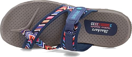 Skechers Women's Reggae - Zig Swag, Navy, 9