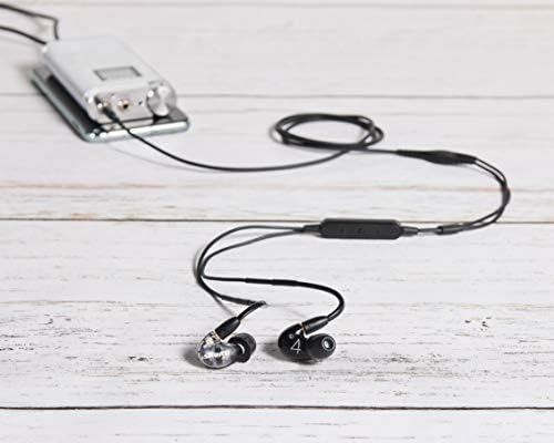 Shure AONIC 4 Wired Sound Isolating Earbuds, Detailed Sound, Dual-Driver Hybrid, In-Ear Fit, Detachable Cable, Durable Quality, Compatible with Apple & Android Devices  Black