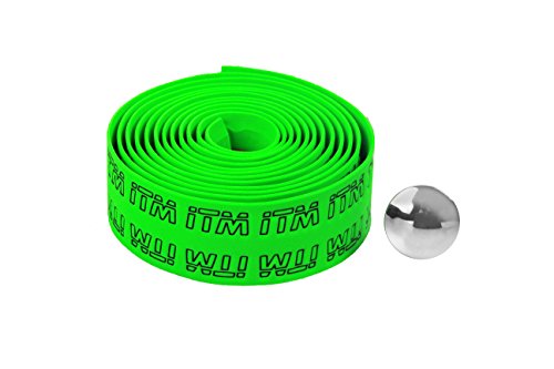 ITM ITM Nastro Manubrio Eva Verde con Logo in Rilievo