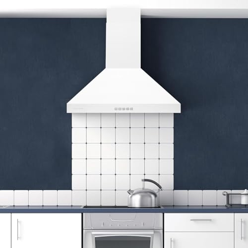 Image of Hauslane Wall Mount Range Hood 30 inch Convertible White Hood PRO 450-860 CFM
