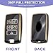 BA735 2PCS for Range Rover Key Fob Cover Fits 2018 2019 2020 2021 2022 2023 2024 2025 Land Rover Jaguar E I-PACE XE XJ XF Vogue Velar Range Discovery Rover Sport Accessories