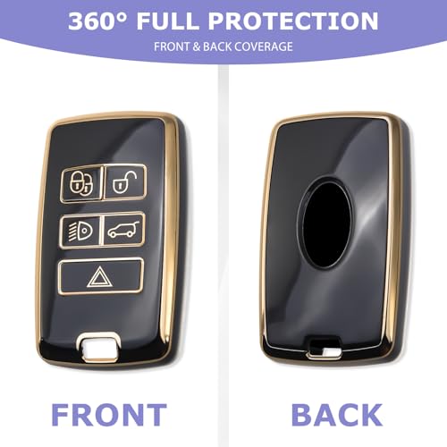 BA735 2PCS Key Fob Cover Fits 2018 2019 2020 2021 2022 2023 2024 2025 Land Rover Jaguar E I-PACE XE XJ XF Vogue Velar Range Discovery Rover Sport Accessories by BA735 - Image 3