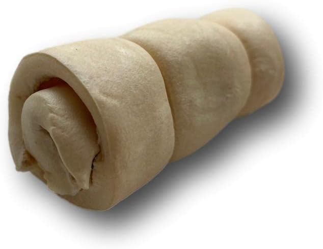 Top Dog Chews – 3” Mini Cheek Rolls, 10 Pack, Long Lasting Dog Bones for Aggressive Chewers, Rawhide Free Dog Treats