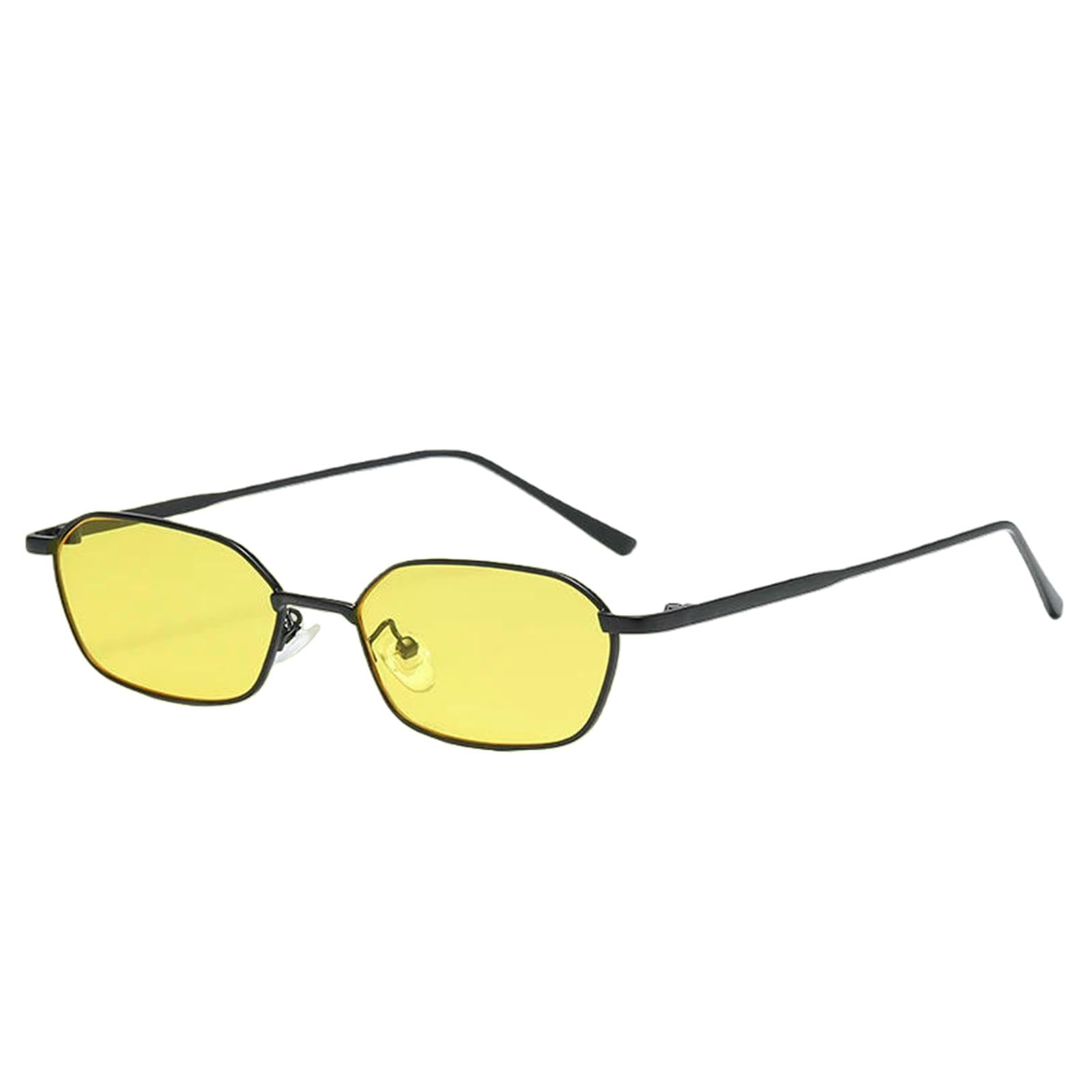 Okulary przeciwsłoneczne moda retro kwadratowe damskie małe steampunk metalowe okulary vintage gradient UV400-2 sztuki Z02