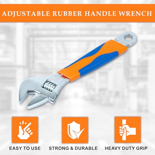 Image of GLUN Household Hand Tools - 4-Piece Tool Set Includes Adjustable Wrench, Screwdriver, Pliers, Tool Kit for the Home, Office, and Car by Stalwart