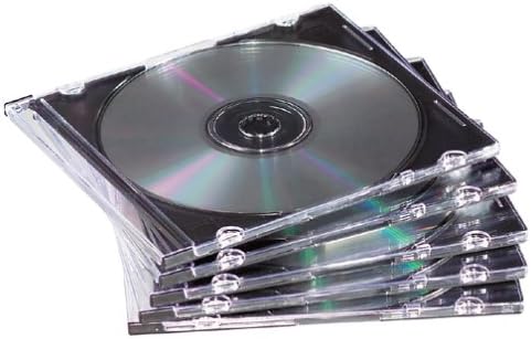 50-pack Slim Jewel Cases- Black Holds One CD/DVD And Booklet (Discontinued by Manufacturer)