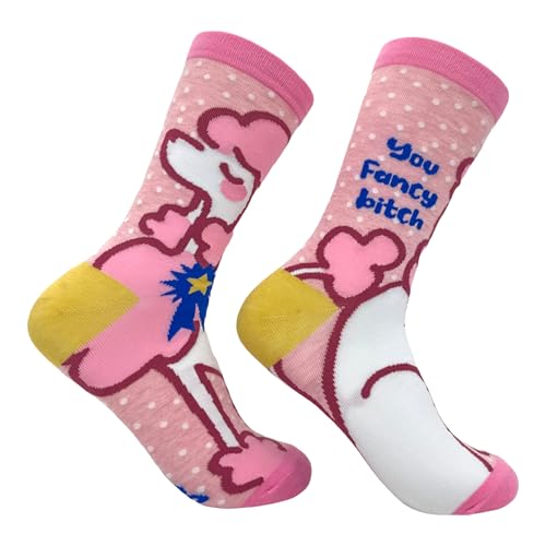 Women's You Fancy Bitch Socks Funny Offensive Fabulous Dog Joke Footwear Funny Gift for Casual Wear