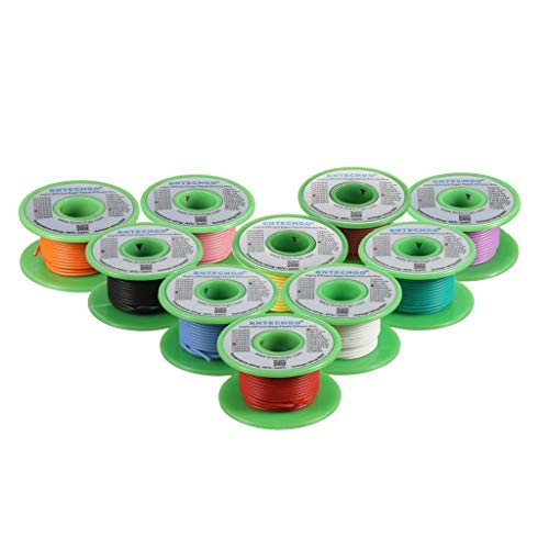 BNTECHGO 24 AWG Silicone Wire Kit, 10 Colors, 50 ft/Color