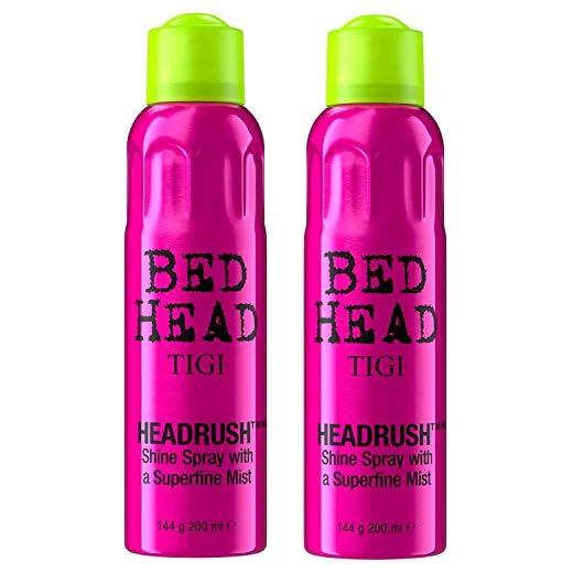 TIGI Unisex Bed Head Headrush Shine Mist Hair Spray, 5.3 Ounce (Pack of 2)