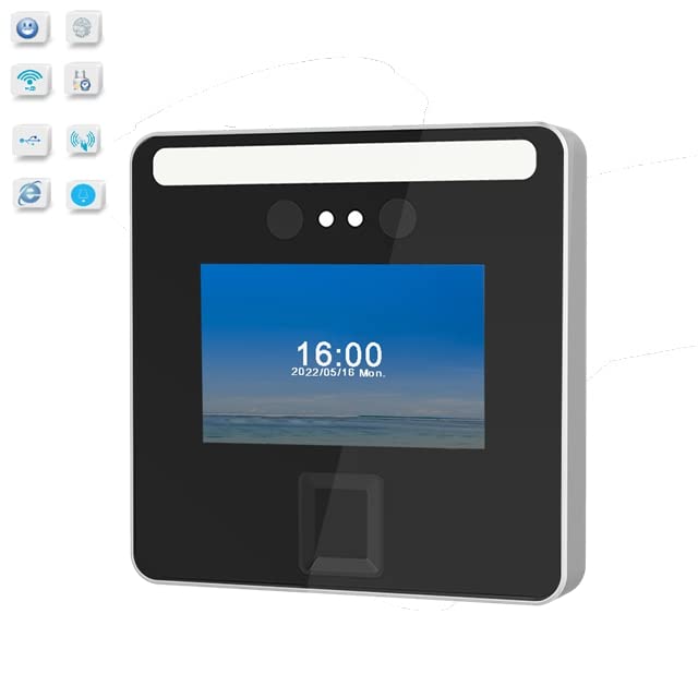Buy Hysoon Time Clock with Face, Time Clocks for Employees Small