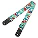 Dulphee Ukulele Strap Hawaiian Style Adjustable Uke Shoulder Strap for Soprano Concert Tenor Baritone Ukulele, Mandolin and Banjo(Flower)