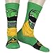 Hyp Power Rangers Men's Ranger Big Face Color-Inspired 6-Pack Mid-Calf Crew Socks Shoe Size 6-12