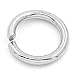 VALYRIA 500pcs Silver Tone Stainless Steel Open Jump Rings Connectors Jewelry Findings 8mm Dia.(3/8")