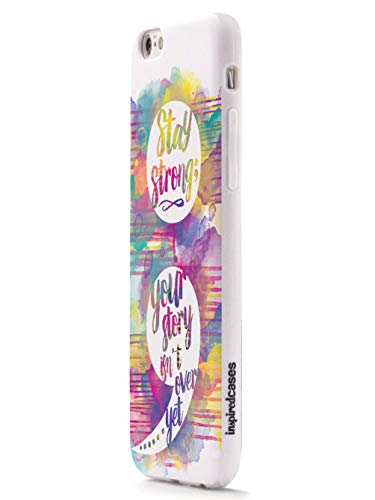 Inspired Cases - 3D Textured Iphone 6/6S Case - Rubber Bumper Cover - Protective Phone Case For Apple Iphone 6/6S - Your Story Isn't Over Yet - Semi Colon Project #TOP2