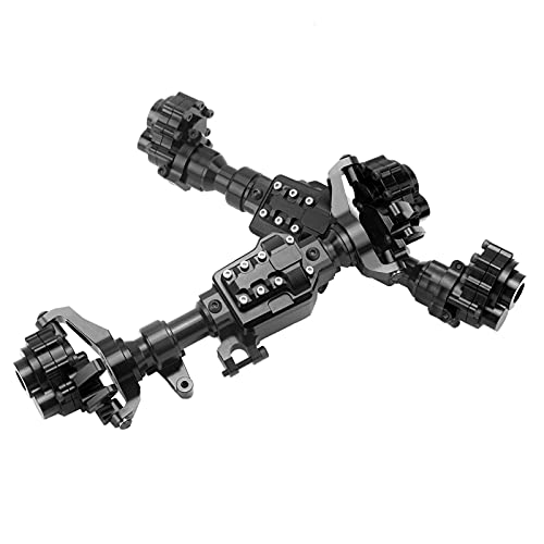 Aluminium stopowy przednia tylna osi portalowej do 4 lekkiego projektu RC Akcesoria RC (Black)