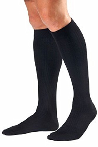 BSN Medical 110782 Jobst Sock with Closed Toe, Knee High, 8-15 mm HG, Large, Black