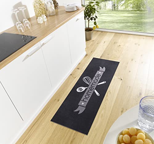 Hanse Home Cook & Clean Alfombra de Cocina, Alfombra de Cocina, diseño de Cocina, Antideslizante, fácil de Limpiar, para Cocina, Pasillo, Entrada, Comedor, 50 x 150 cm