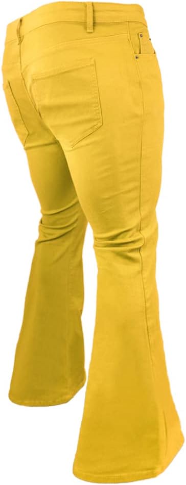 Men's Vintage Bell Bottom Pants 70s,Disco Outfits for Men,Mens Bell Bottom Jeans - Image 3
