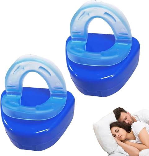 2X Dispositivo Antirussamento, Boccaglio Antirussamento, Paradenti Antirussamento Riutilizzabile, Soluzione Per Russare Per Comfort E Respirazione Facile, Paradenti Per Smettere Di Russare