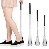 【Weit anwendbar】Shoehorn-Helfer ist für alle Arten von Orten geeignet, ob zu Hause, in Einkaufszentren, die Schuhe verkaufen, oder andere Orte, sie können verwendet werden, sehr geeignet für ältere Menschen, schwangere Frauen, Menschen mit eingeschränkter Mobilität wie Rückenschmerzen, Arthritis, Kinder, usw., Männer und Frauen, die auf Hygiene achten und Bequemlichkeit genießen, können es auch verwenden.