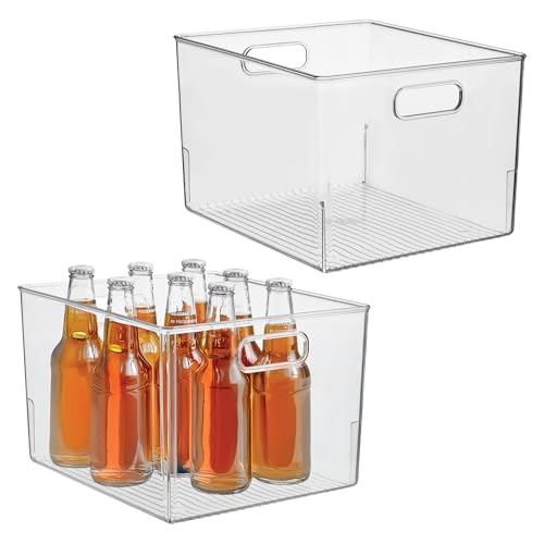 iDesign Storage Bin with Handles for Kitchen, Bathroom, or Home