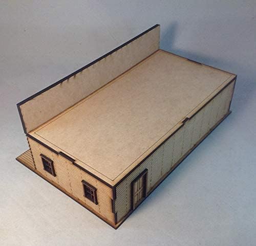 Store Front e Western Building MDF Kit 28mm Terrain Scenery Old West