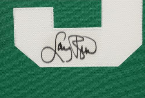 Larry Bird Boston Celtics Sm Deluxe Framed Autographed Green Mitchell & Ness Authentic Jersey - Autographed Nba Jerseys #TOP1