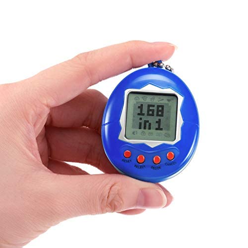 3 Pieces Virtual Electronic Digital Pets Keychain Game Keyring Electronic Toys Nostalgic Virtual Digital Pet Retro Handheld Game Machine (3 Pieces, Rose Red, Yellow, Blue) #TOP2