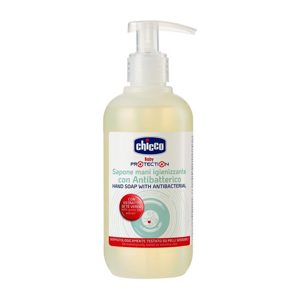 Chicco Baby Protection Sapone Mani Igienizzante con Antibatterico, Delicato per Pelli Sensibili - 250 ml