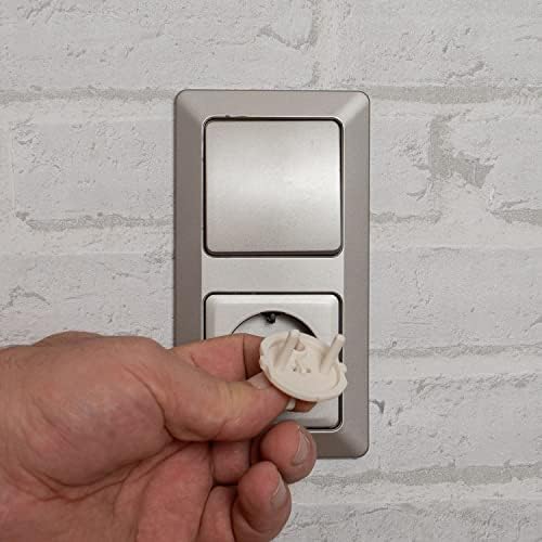 Pack of 20 Sockets with Twist Mechanism, Upgrade with New Mechanism, Stick On Plug Protection, Baby Safety, Child Safety for Sockets