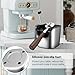 Ourokhome Knock Box Espresso Accessories, The Latest Patented Stainless Steel Espresso Machine Tool for Coffee Ground with Removable Knock Bar, Handle and Lid, Dishwasher safe, 4.8 inch