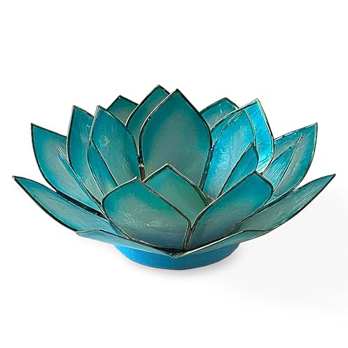 Capiz Shell Lotus Yoga Candle Holder