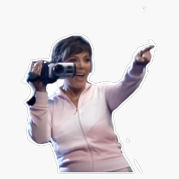 thank u, next - Kris Jenner Pointing Bumper Sticker Vinyl Decal 5 inches
