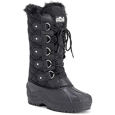 POLAR Womens Waterproof Tactical Mountain Walking Snow Knee Boots